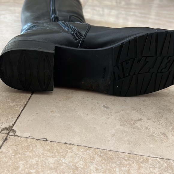 Stuart Weitzman Rider Black Calf Boots Size 8.5 - Picture 4 of 9